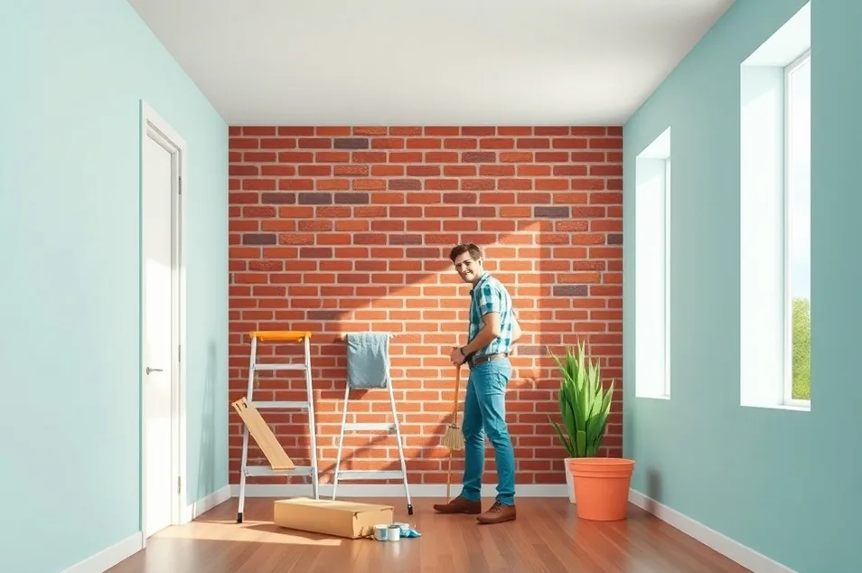 Intérieur rénové après travaux de peinture à Charleville-Mézières